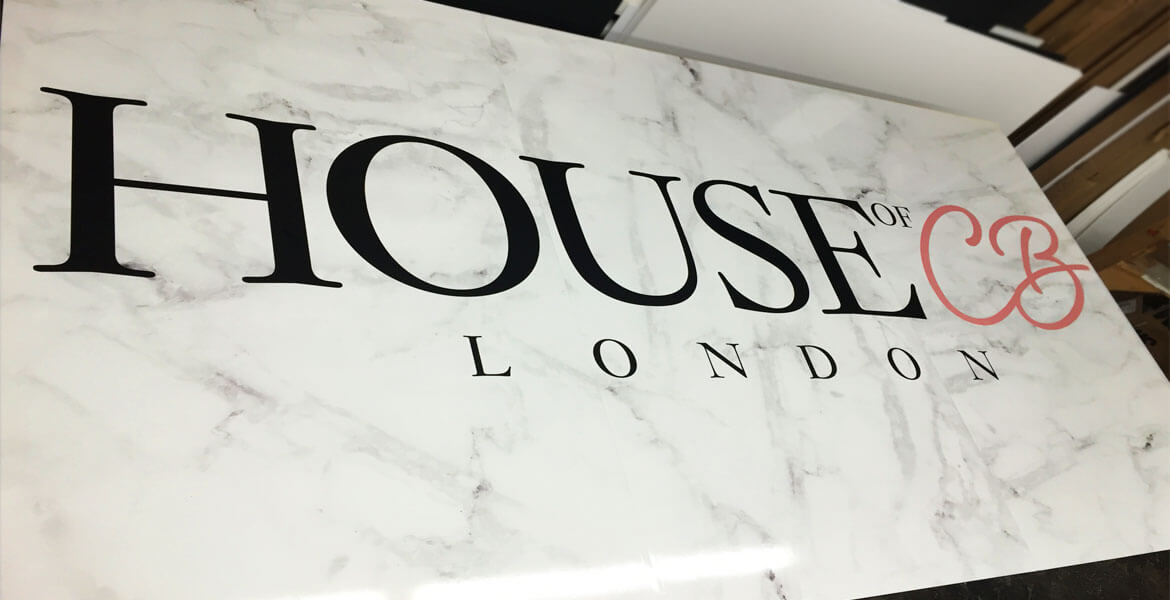 Store Front Graphics for House of CB