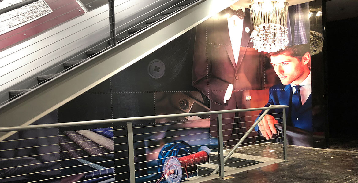 Original Hems Commercial Staircase Production Wall Graphic