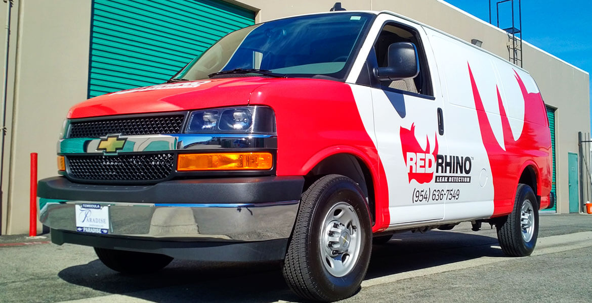 Partial Vinyl Van Wrap for Red Rhino