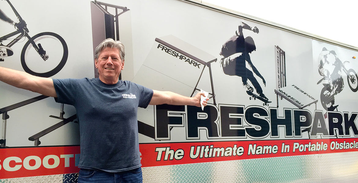 Vinyl Trailer Graphic For Fresh Park