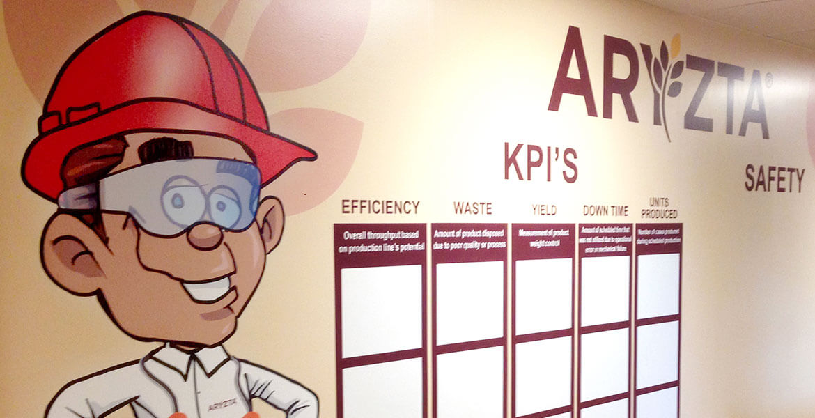 Aryzta Custom Production Wall Graphics