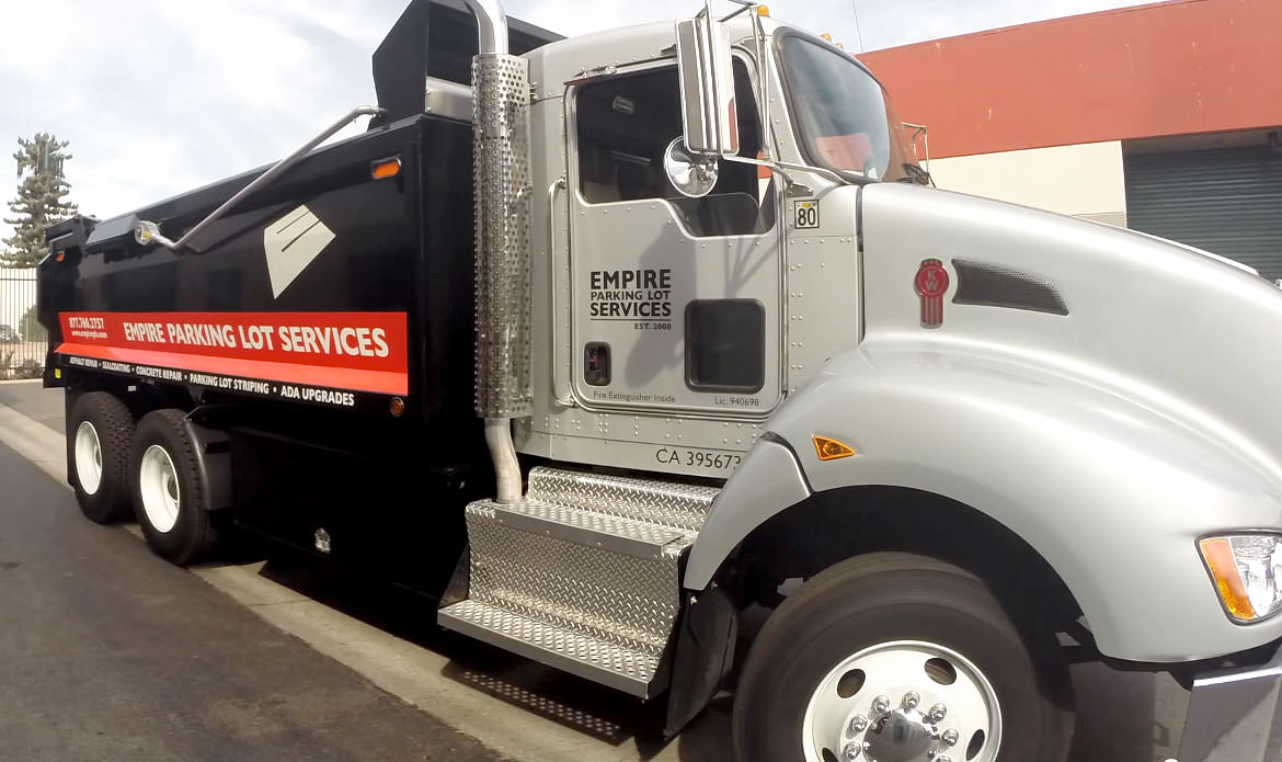 TRUCK WRAPS FOR EMPIRE PARKING LOT SERVICES- Watch the Video!