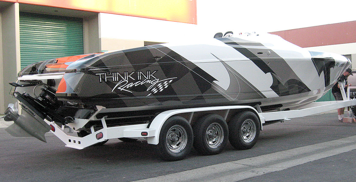 BOAT WRAP FOR THINK INK RACING TEAM- Watch the Video!