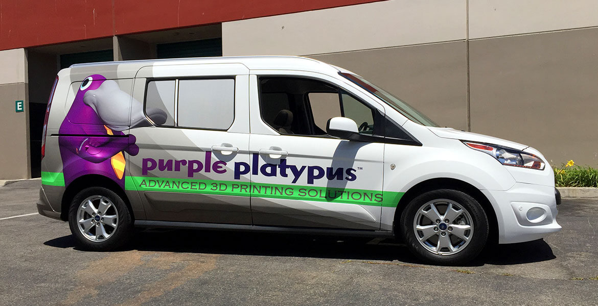 Transit XLT Vehicle Wrap for Purple Platypus