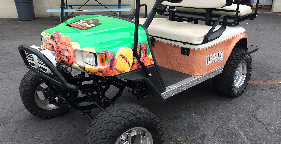 Fresh Grill Foods Custom Golf Cart Wrap