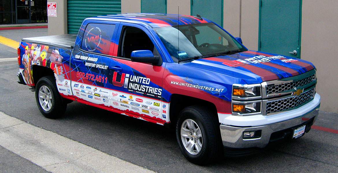 Silverado Truck Wrap for United Industries