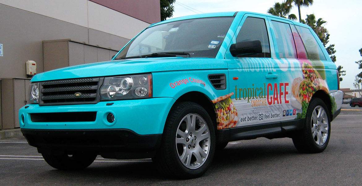 Range Rover Wrap for Tropical Smoothie Cafe