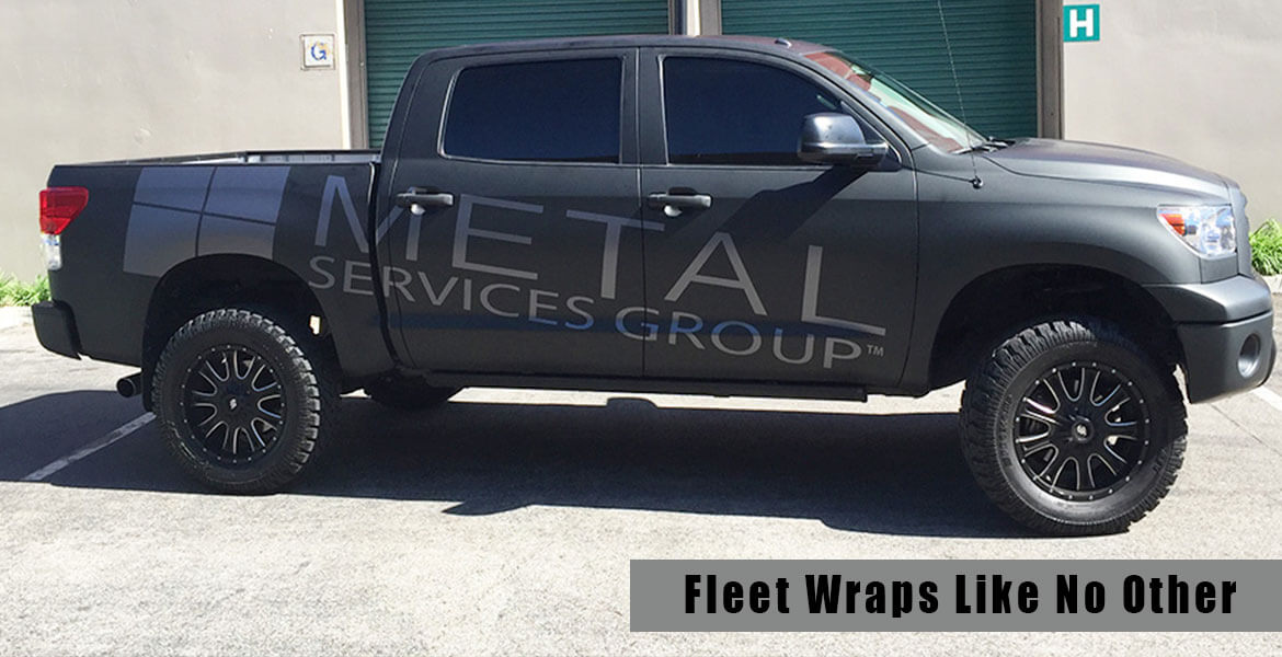 Matte Gray Tundra Wrap for Metal Services Group