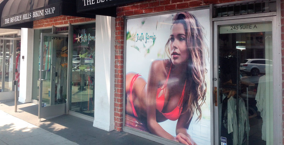 Retail Window Build Out for Beverly Hills Bikini Shop