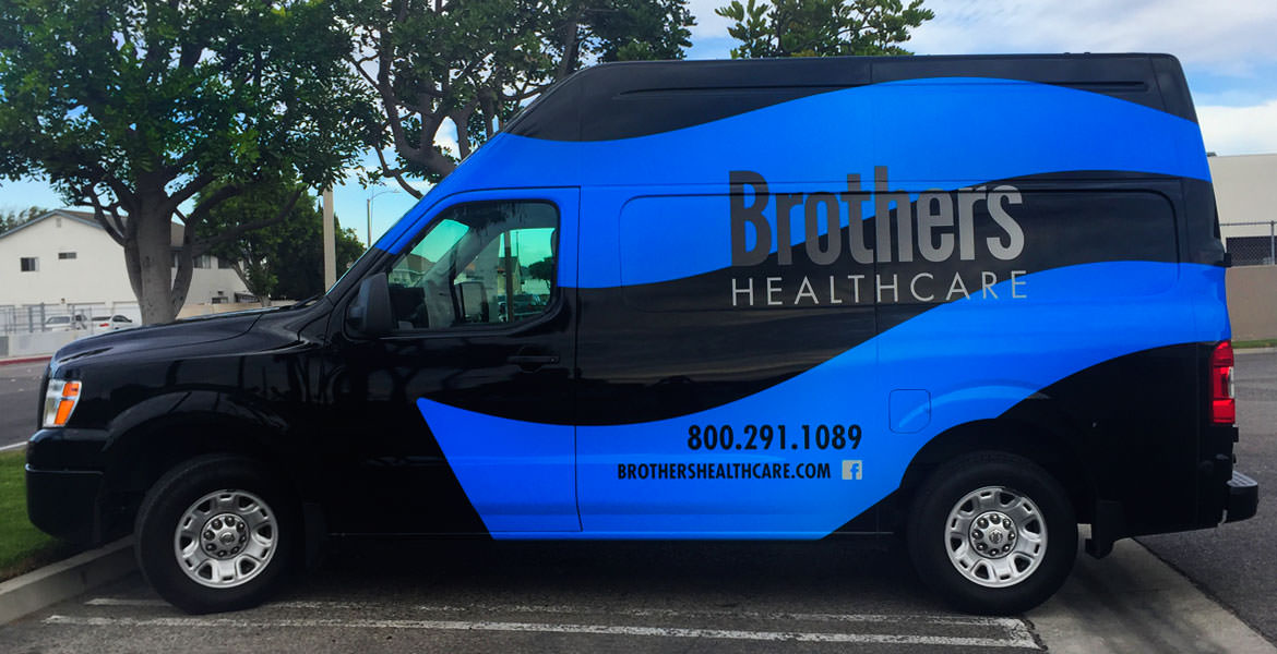 PARTIAL VEHICLE WRAP For BROTHERS HEALTH CARE