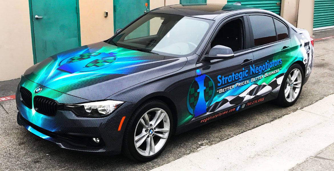 COLORFUL NEW BMW VEHICLE WRAP