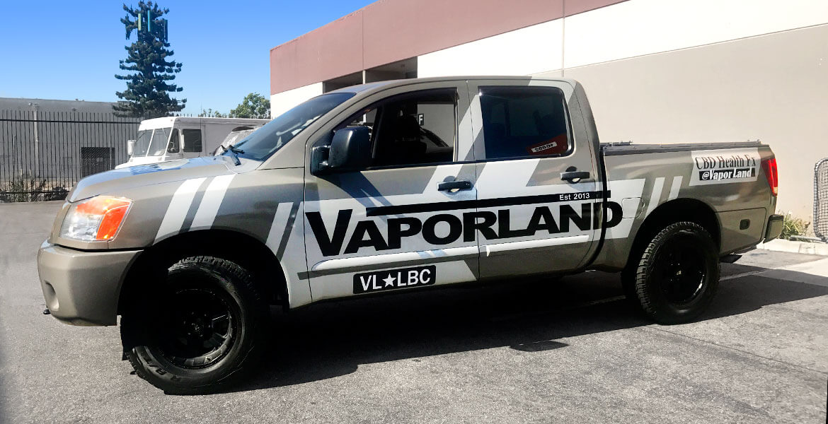 Custom Truck Wrap for VaporLand