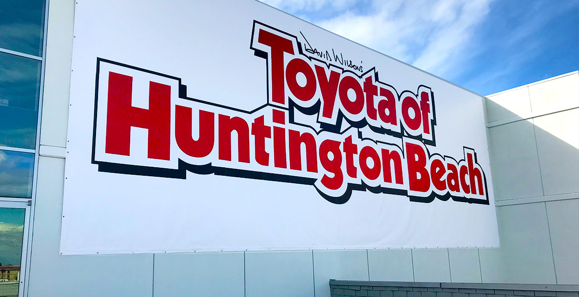 Toyota of Huntington Beach Large Exterior Signage