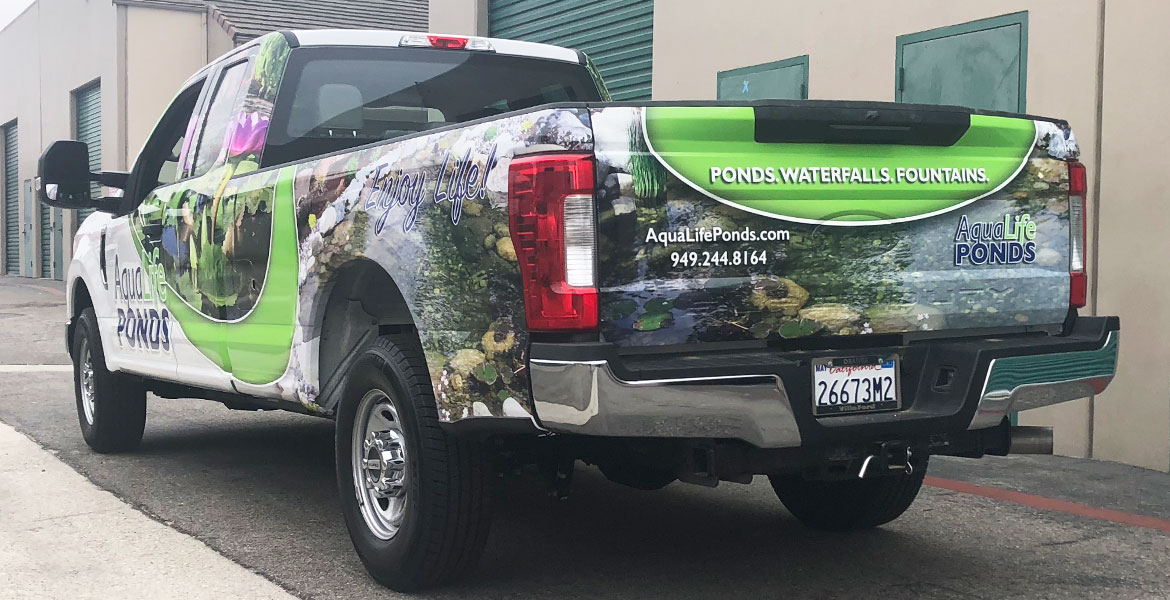 Custom Ford F-250 Truck Wrap for Aqualfs Ponds