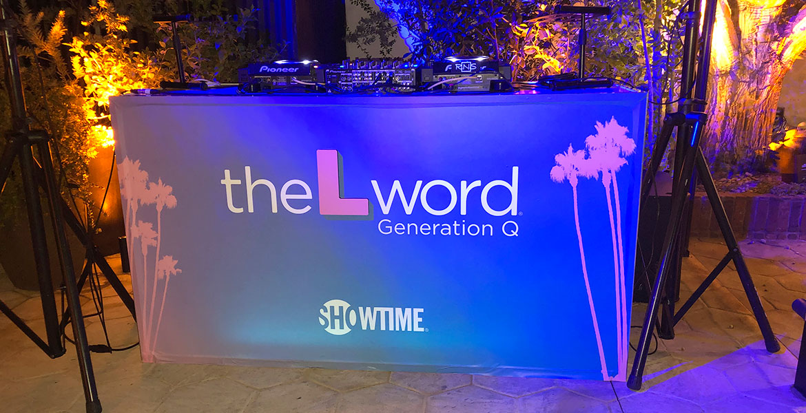 cUSTOM DJ BOOTH FOR THE L WORD