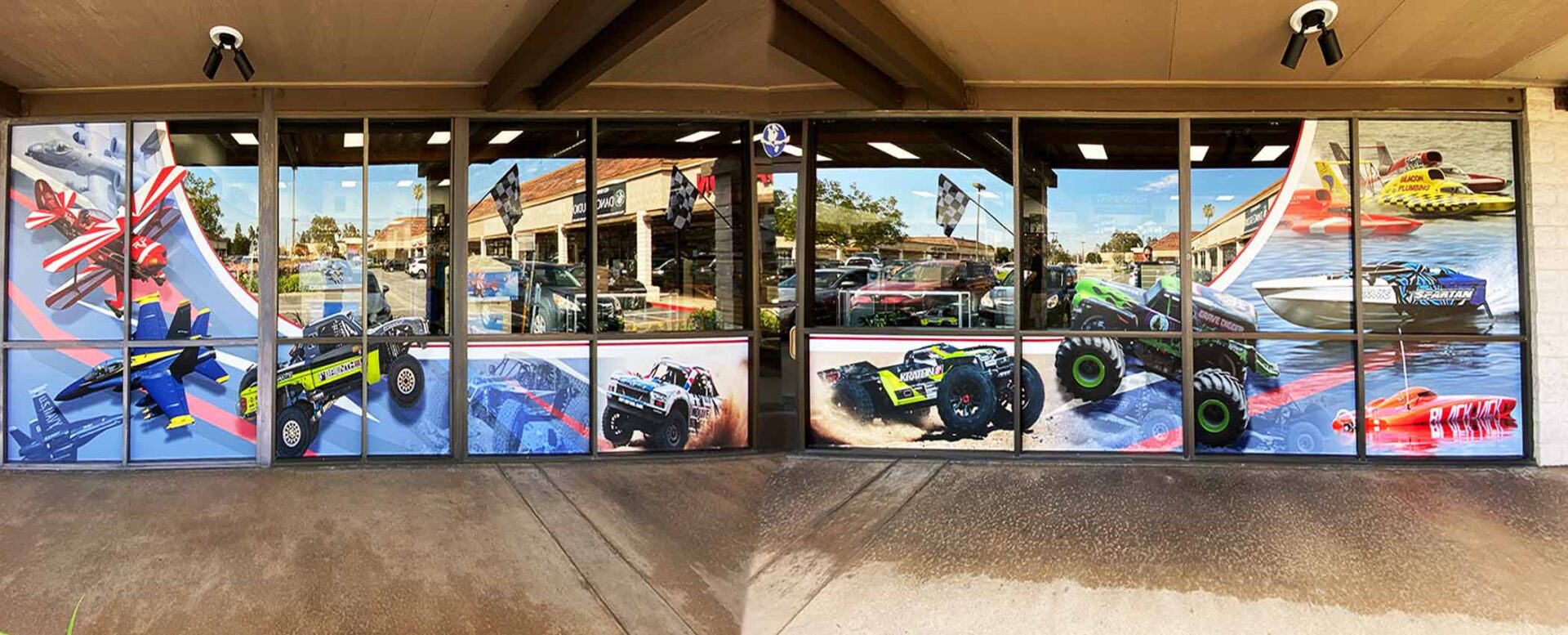 large retail window display