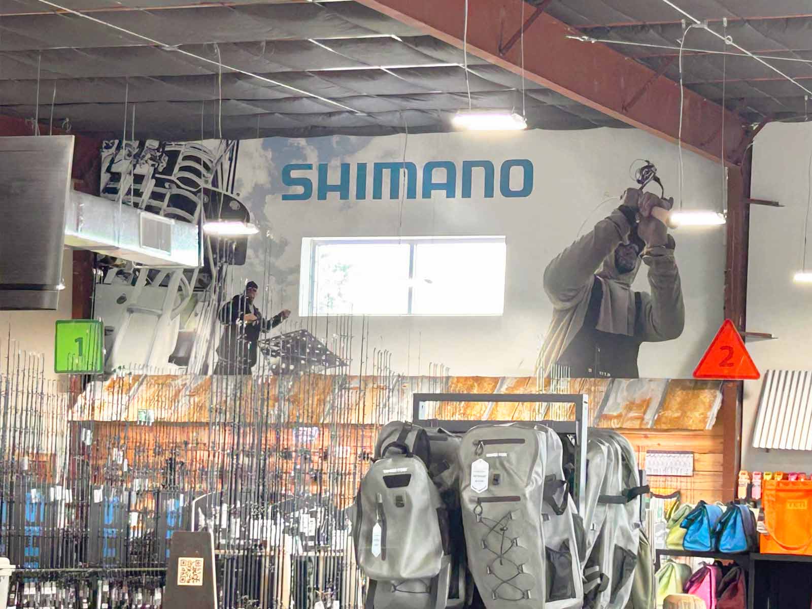 Custom Retail Store Wall Graphics for Shimano Fishing 4 Branded Wall Murals