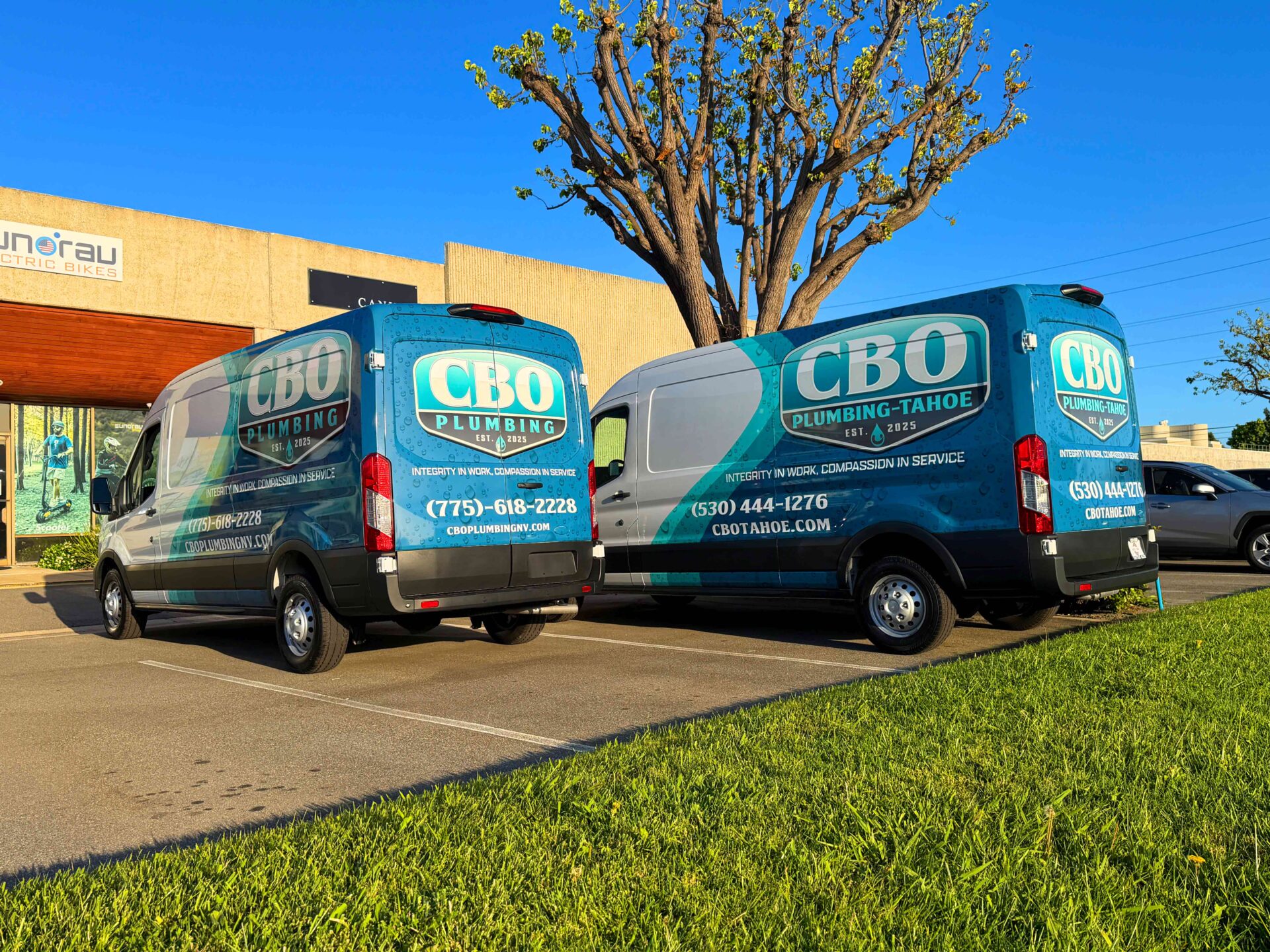 Partial Van Wrap Fleet For CBO Plumbing 8 Custom Van Decals