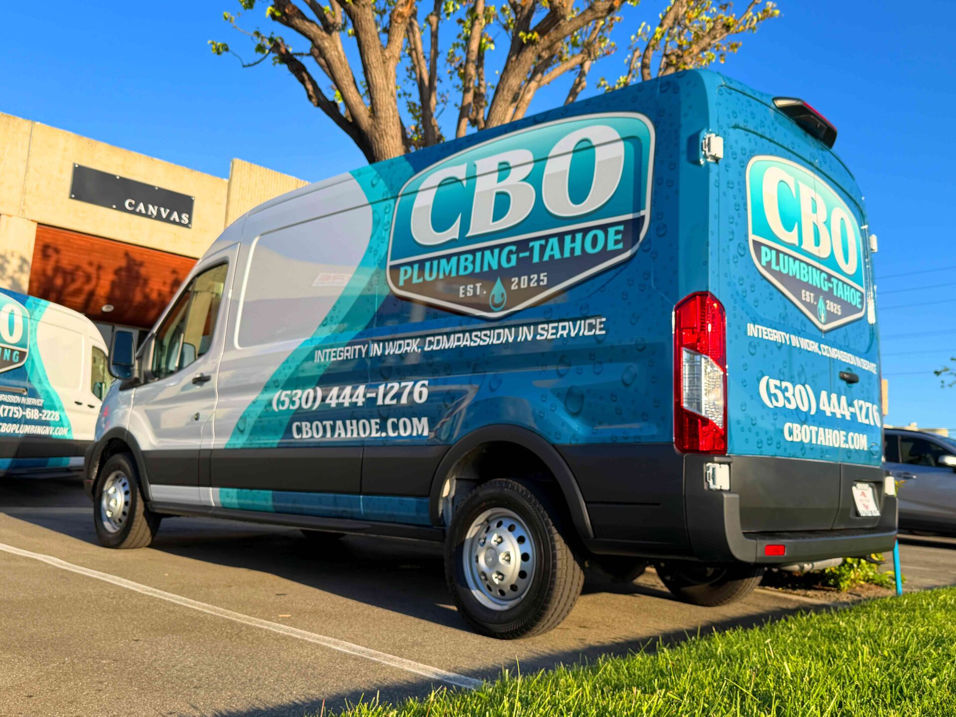 Partial Van Wrap Fleet For CBO Plumbing 7 Custom Vehicle Graphics