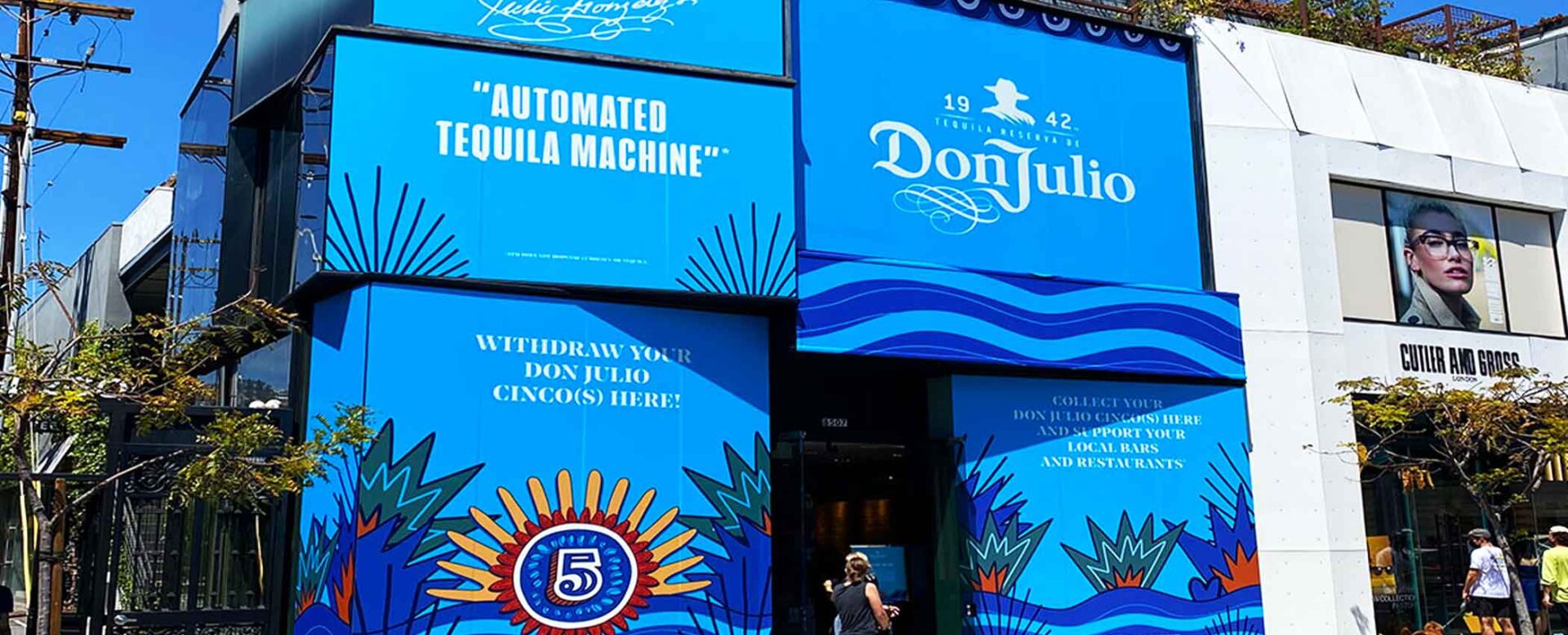 Exterior window vinyl wrap