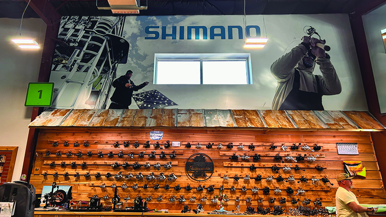 Custom Retail Store Wall Graphics for Shimano Fishing 6 Large Wall Graphics