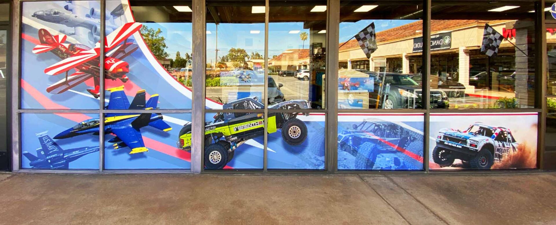 Large window solid vinyl wrap