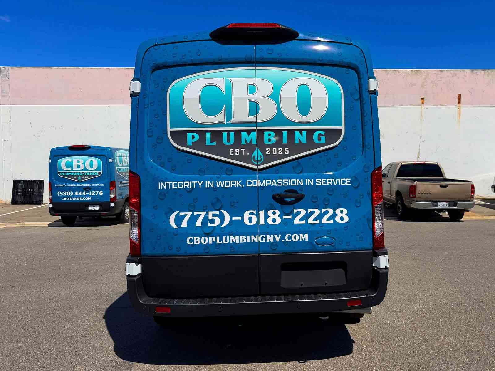Partial Van Wrap Fleet For CBO Plumbing 3 Partial Van Wrap