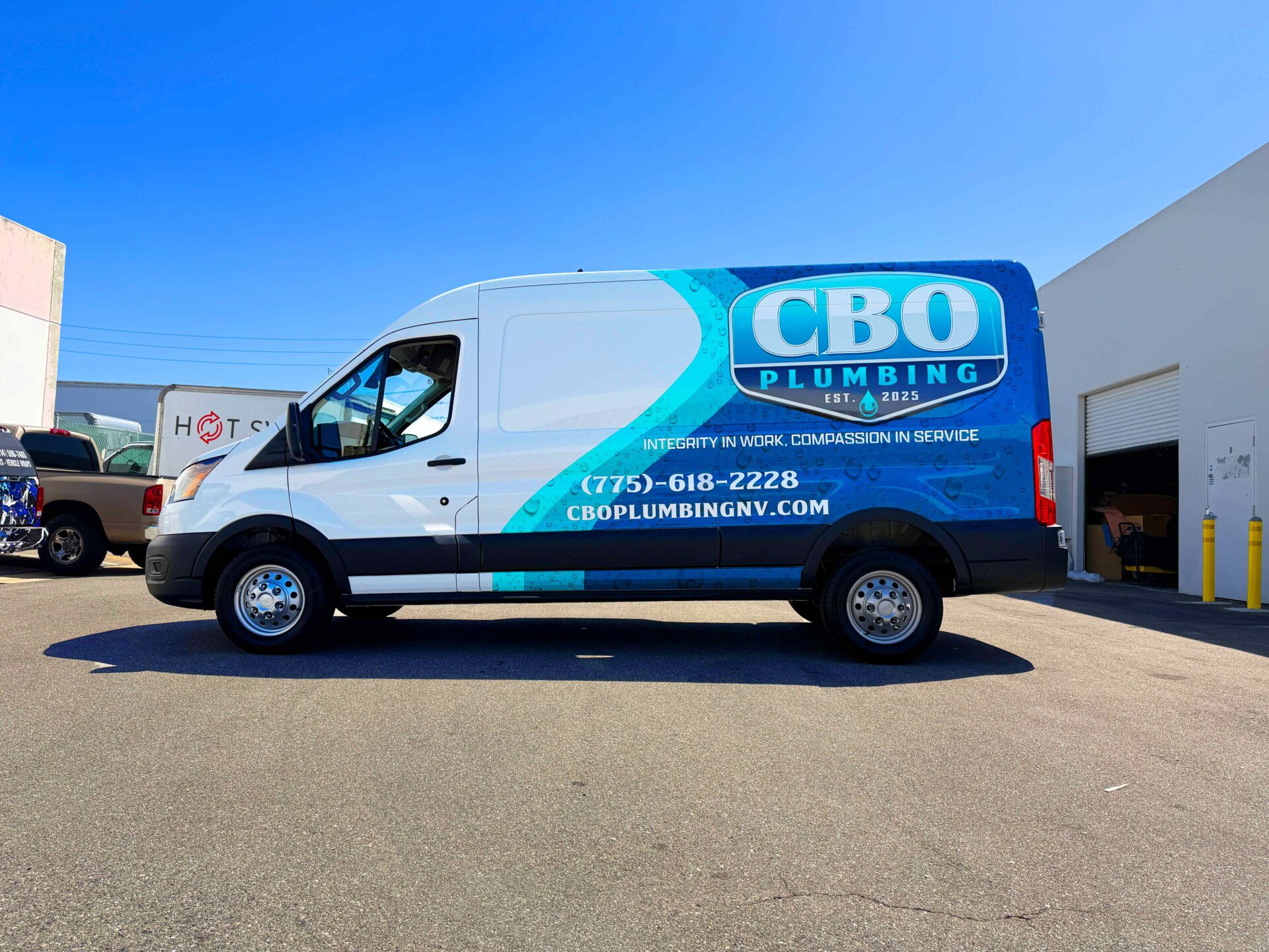 Partial Van Wrap Fleet For CBO Plumbing 1 Partial Vehicle Graphics