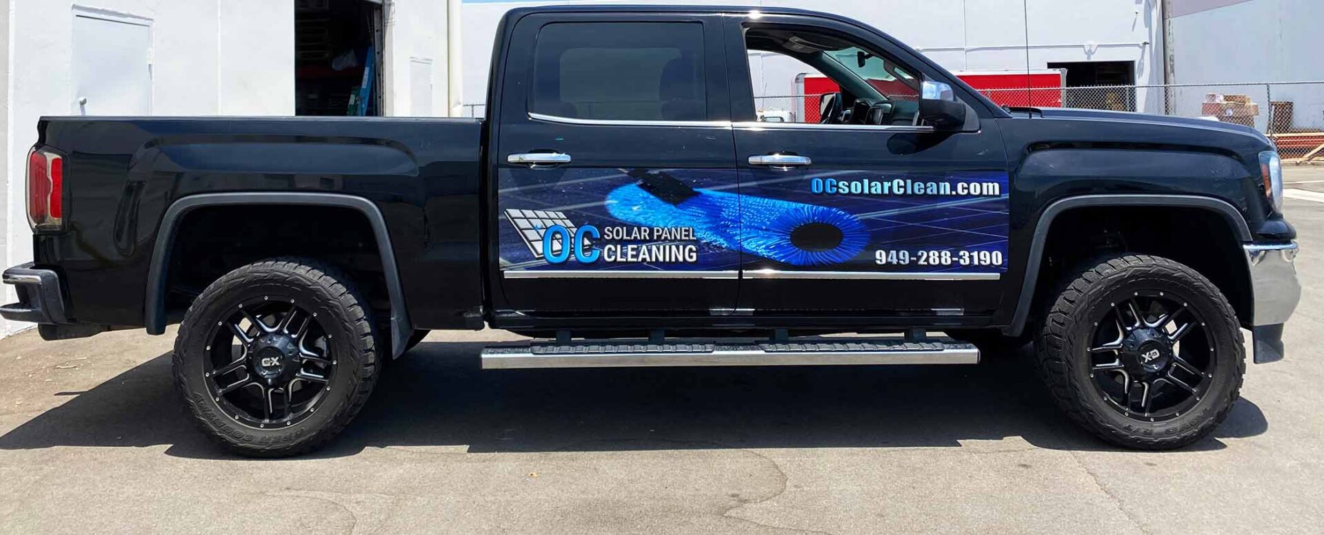 Partial truck wrap