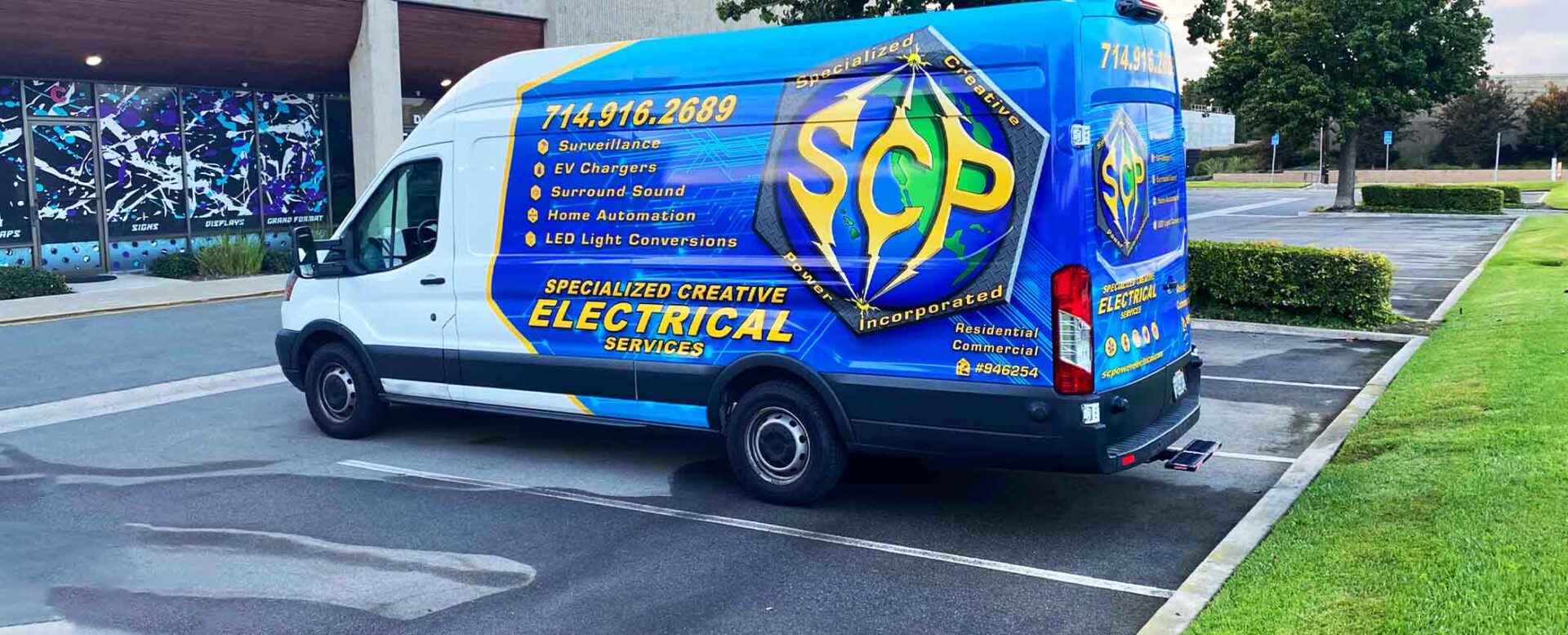 Partial van wrap