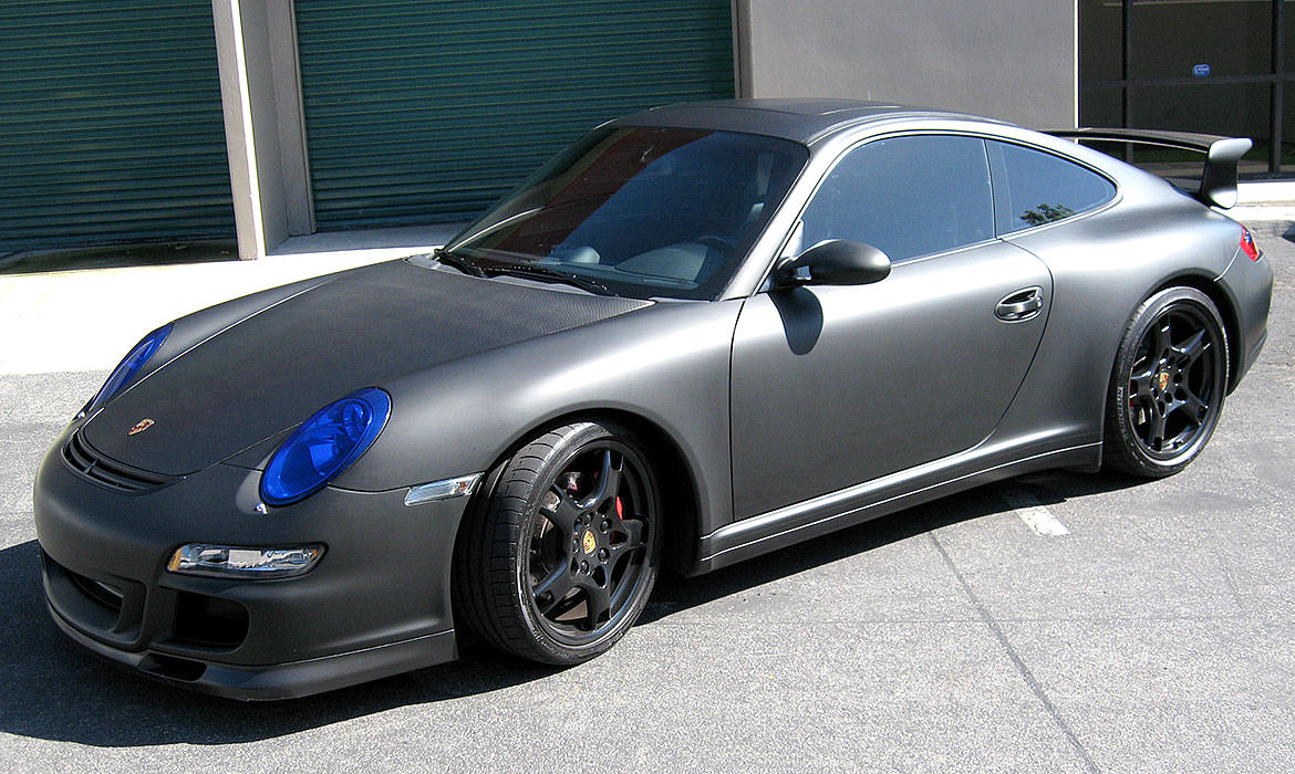 COLOR CHANGE VEHICLE WRAP ON A PORSCHE - WATCH THE VIDEO! 1 color change wrap