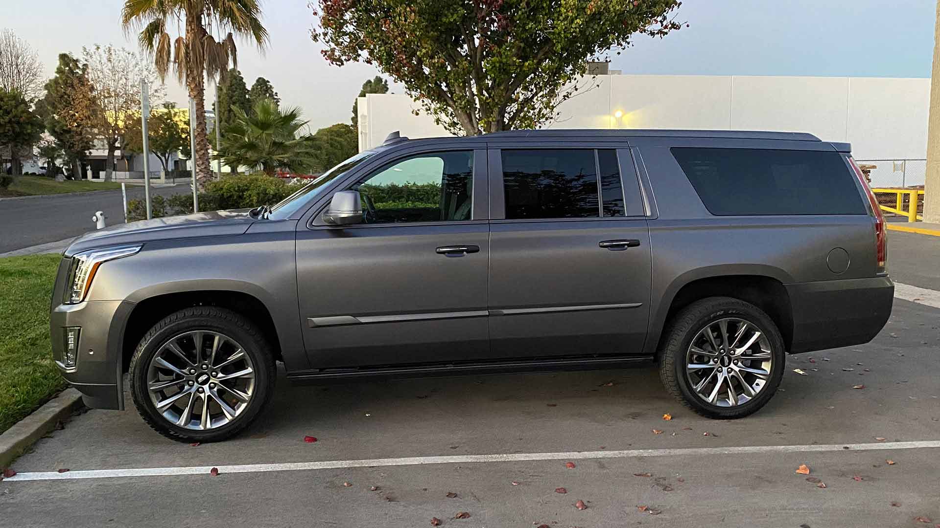 Cadillac Escalade Satin Gray Full Color Change Wrap