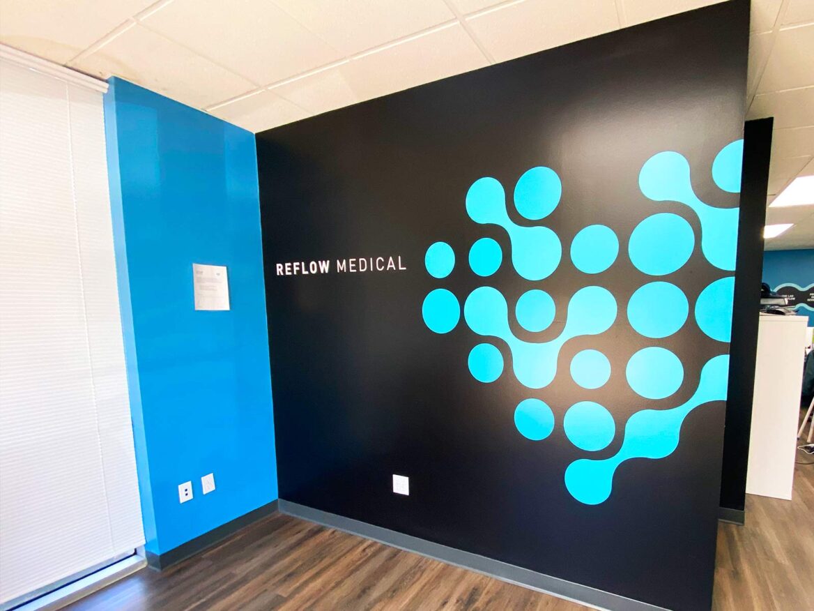 Custom Office Wall Graphics for Reflow Medical