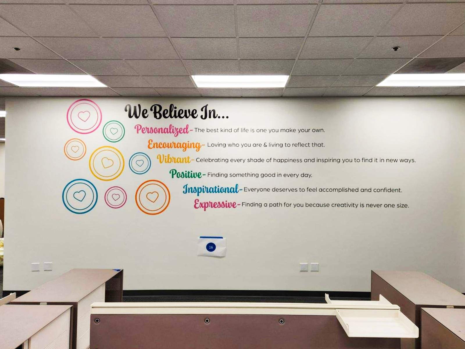 VINYL WALL GRAPHICS AND DIE CUTS FOR HAPPY BRANDS 6 high performance interior wall vinyl