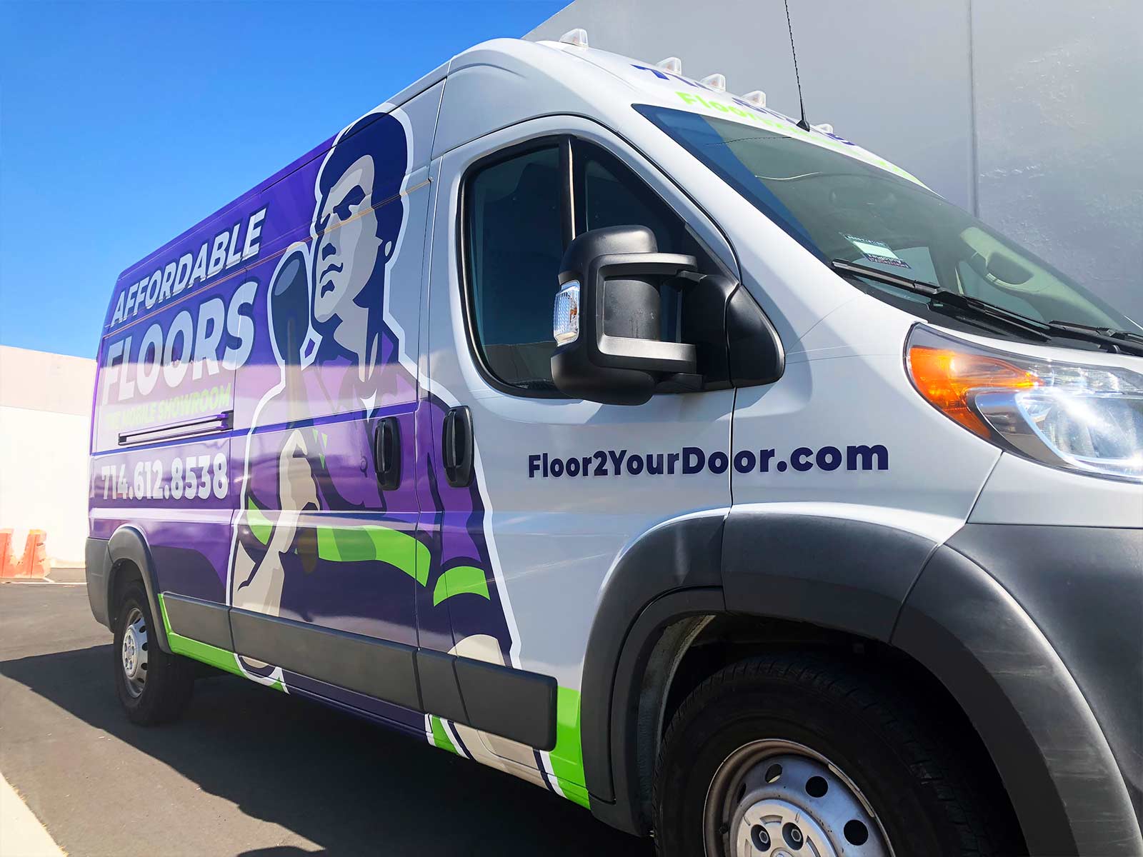 Full Van Wrap for Affordable Floors 5 highperformancevehivlevinyl