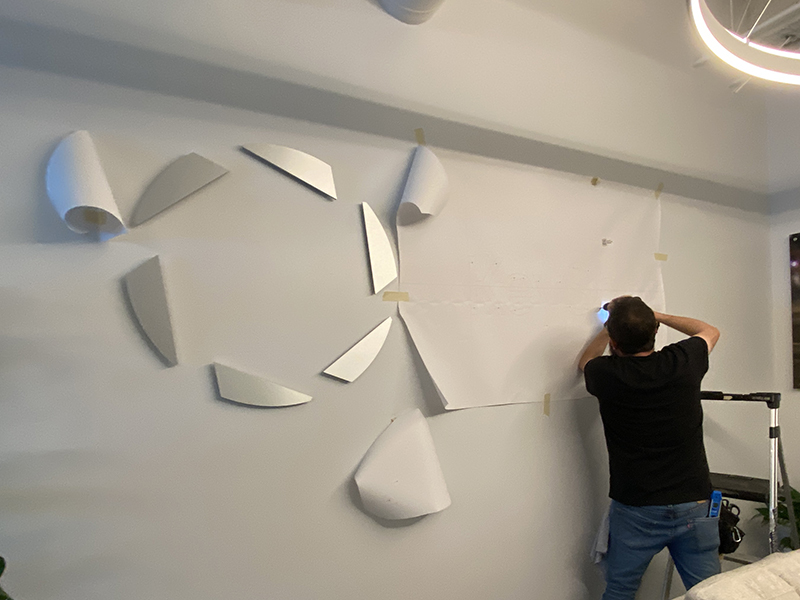 Elevate Your Brand with Custom Raised Letter Signs 3 router cut metal letter installation