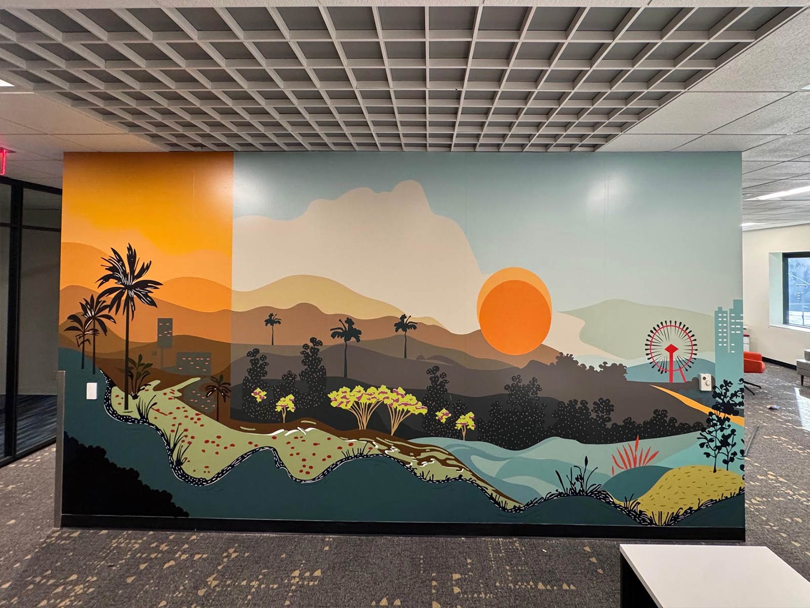 Wall Graphics for City of Irvine 1 irvine office wall graphic