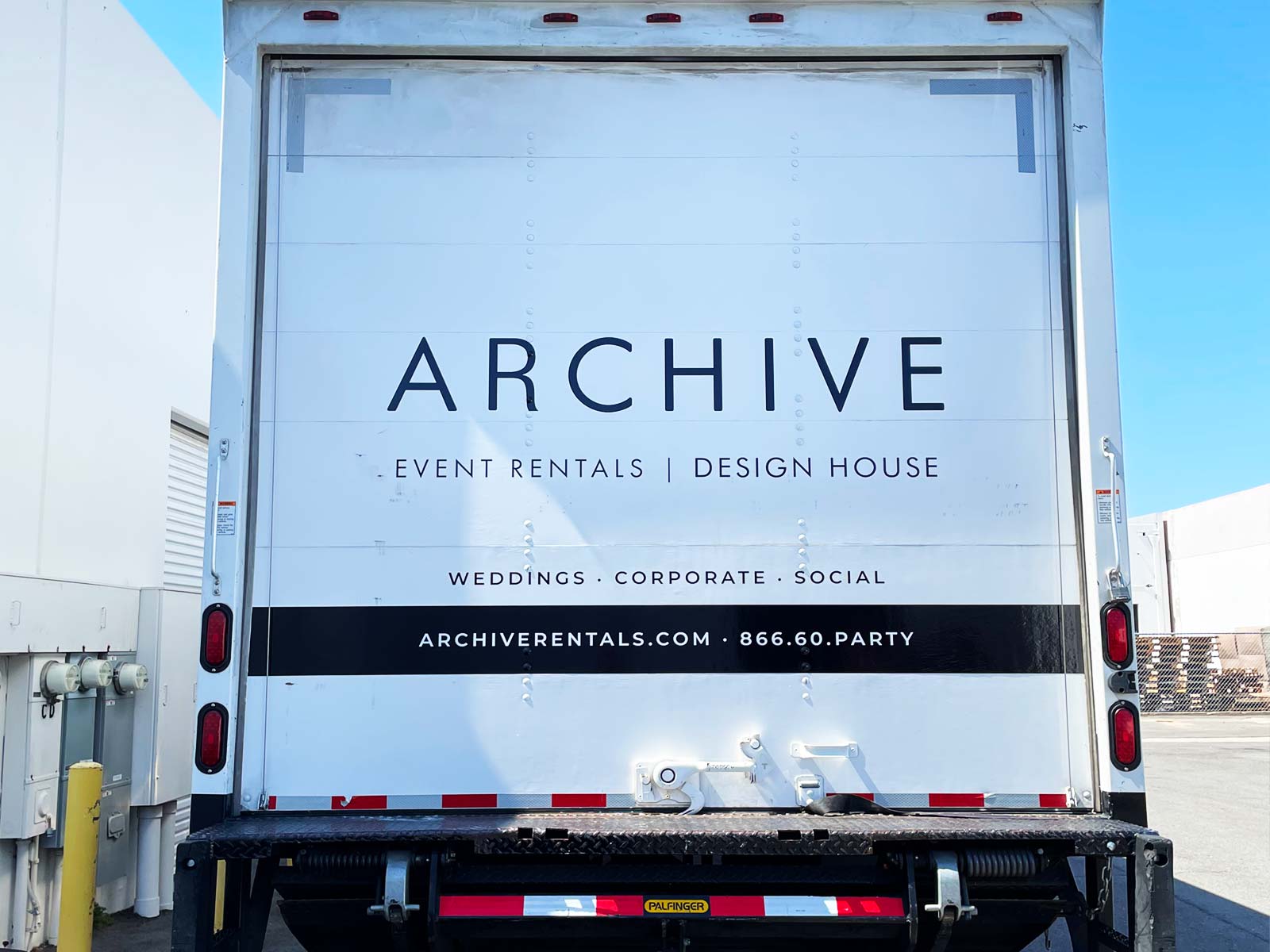 large diecut decal installation