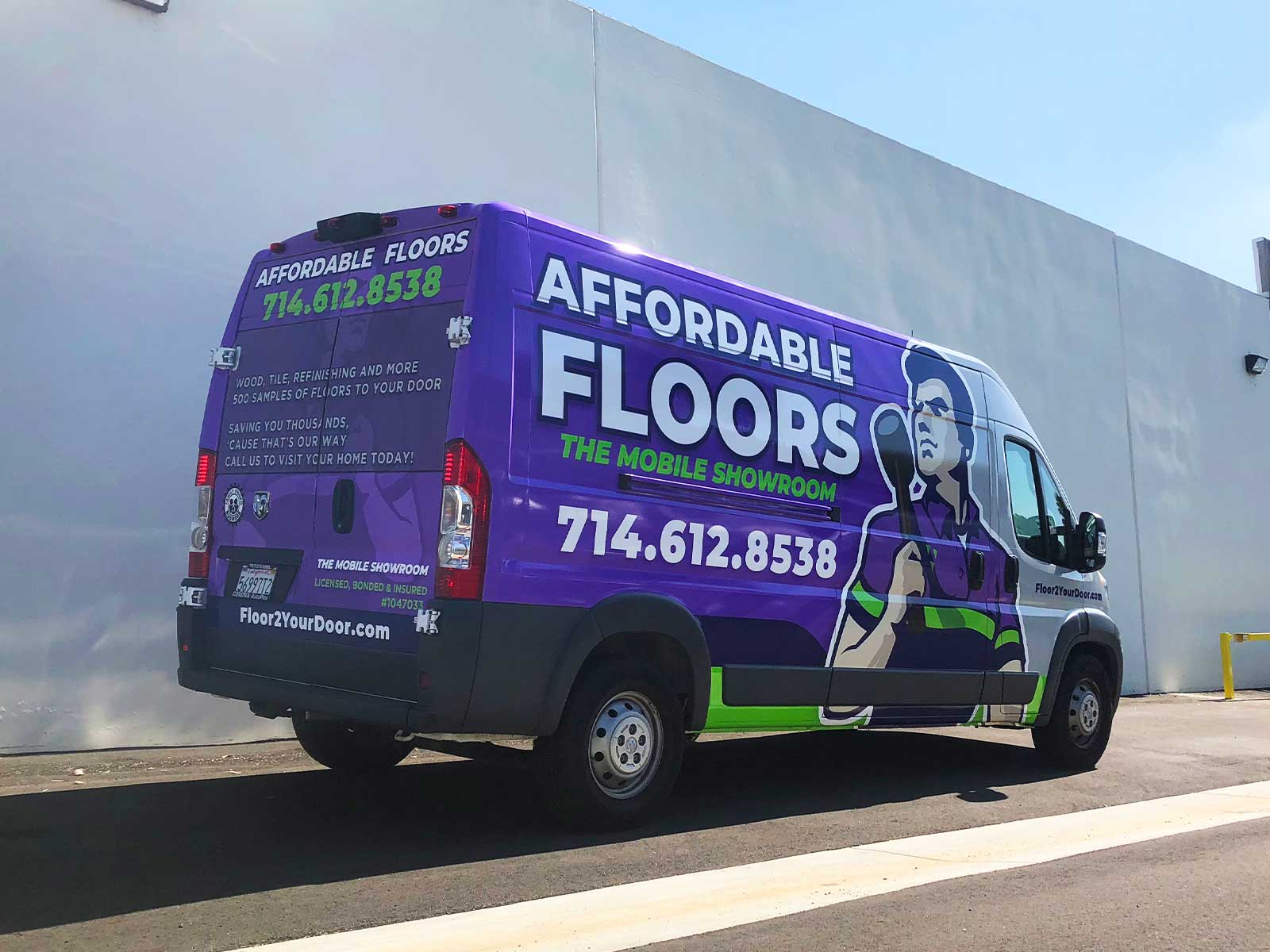 Full Van Wrap for Affordable Floors 1 largeformatdigitalprinting