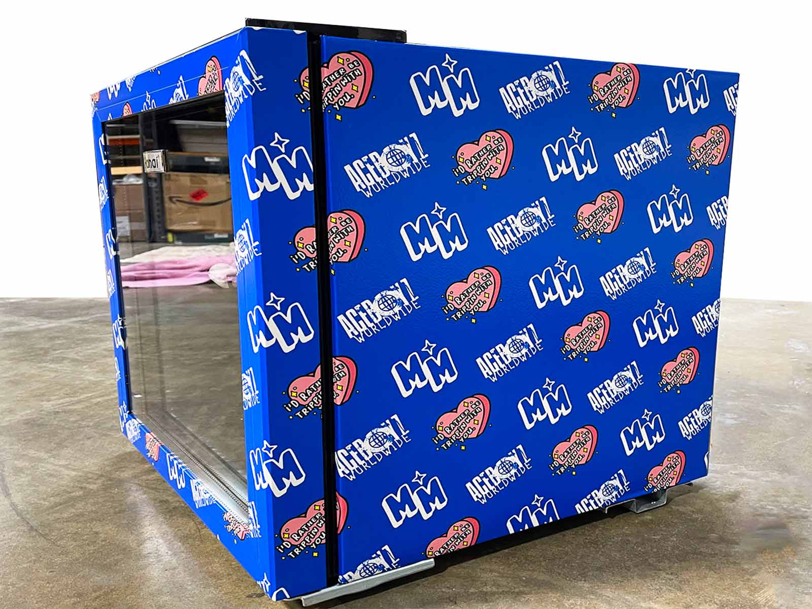 mini fridge vinyl wrap