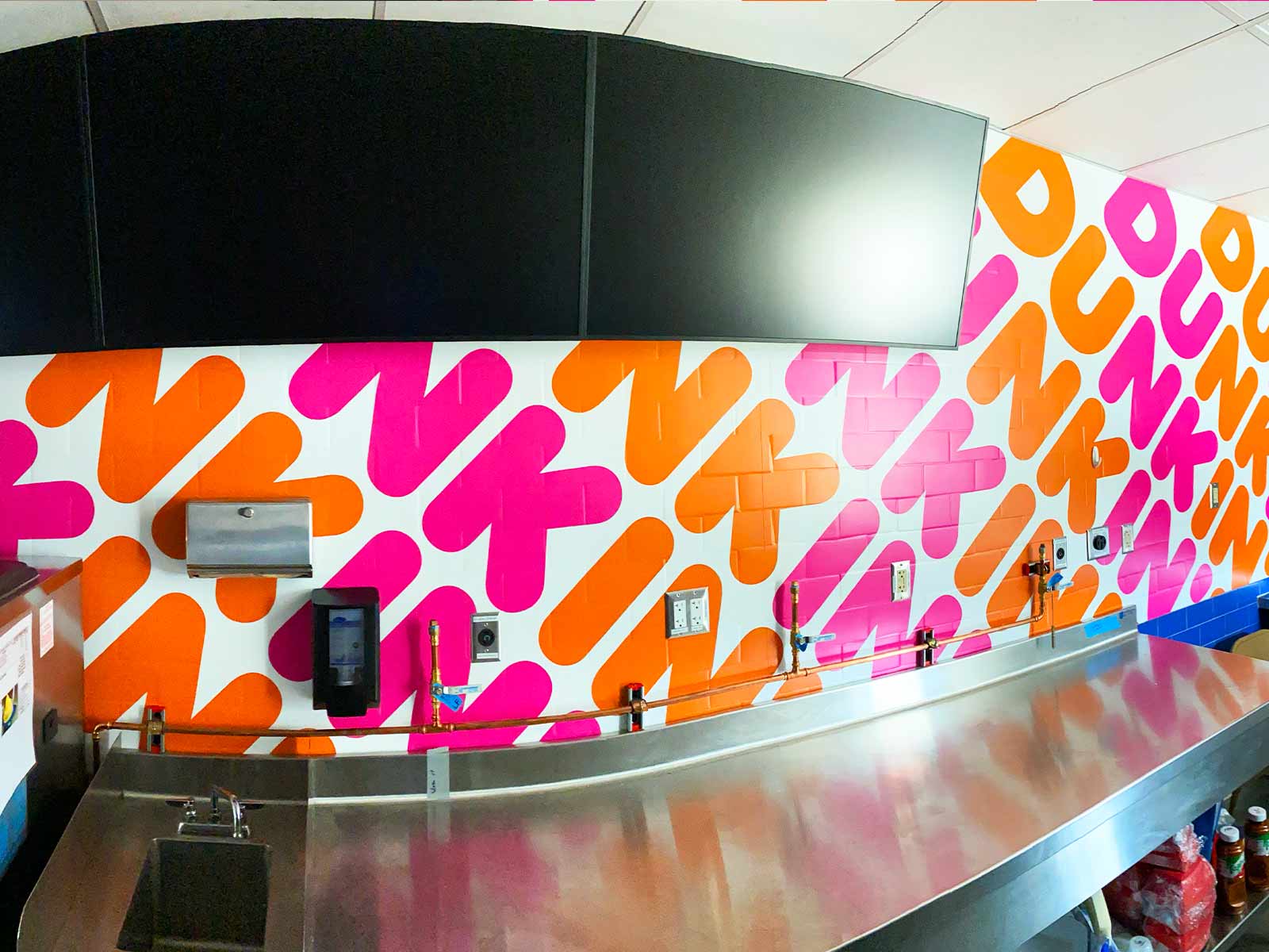 Custom Wall Graphics for Alliance Marketing and Dunkin Donuts 1 premium wall vinyl wraps