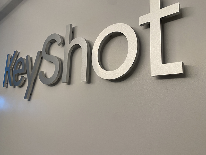 Elevate Your Brand with Custom Raised Letter Signs 5 router cut metal sign for keyshot inc.