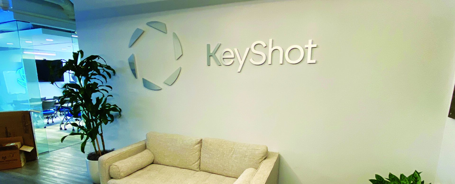 lobby router cut metal sign