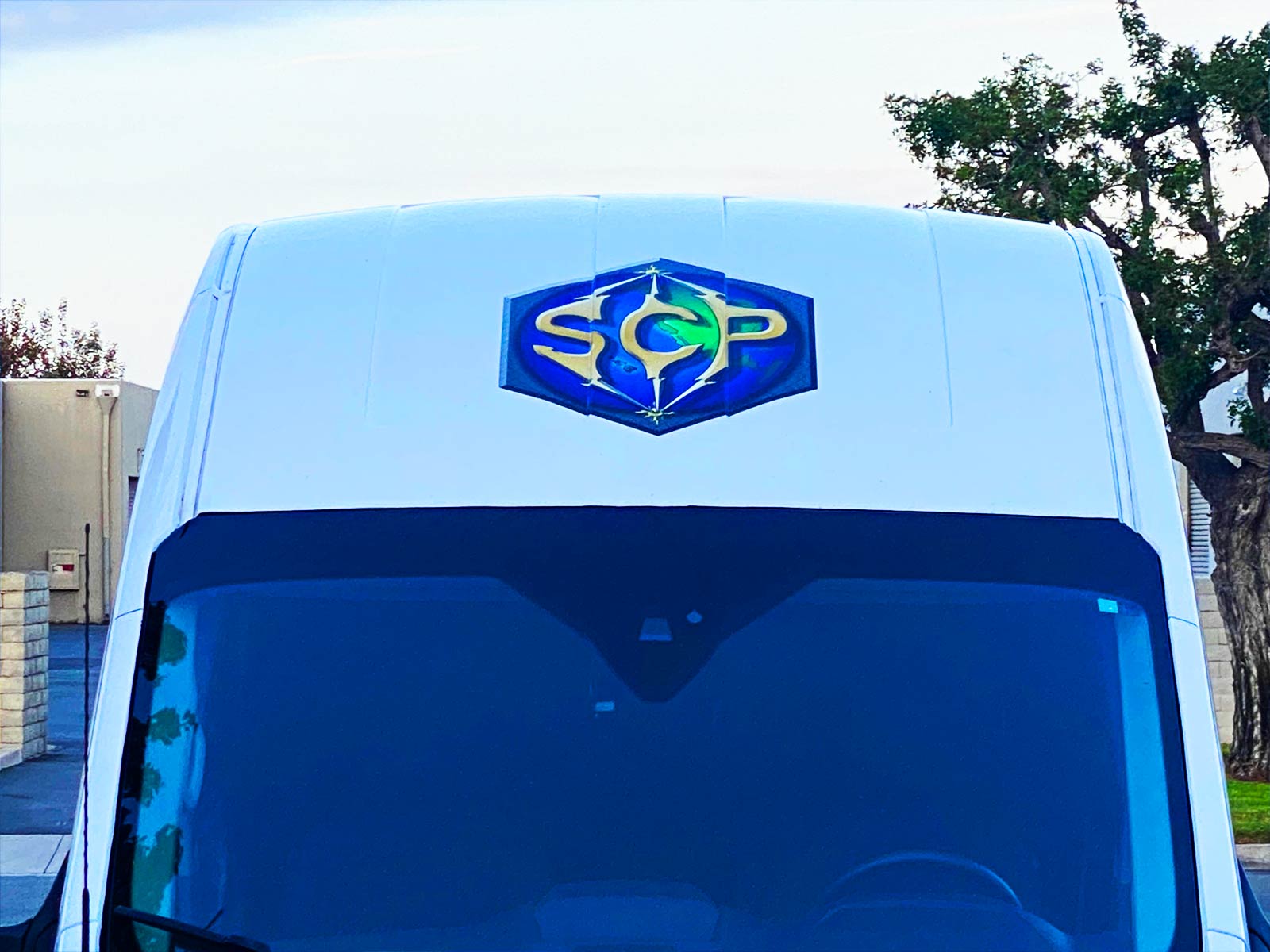 small decal van installation