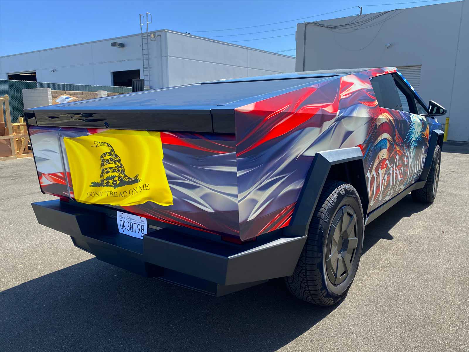 tesla cyber truck wrap
