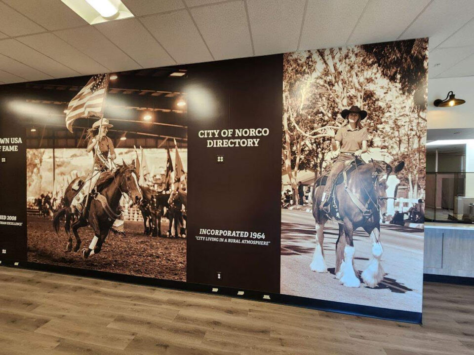 Custom Corporate Wall Graphics for the City of Norco