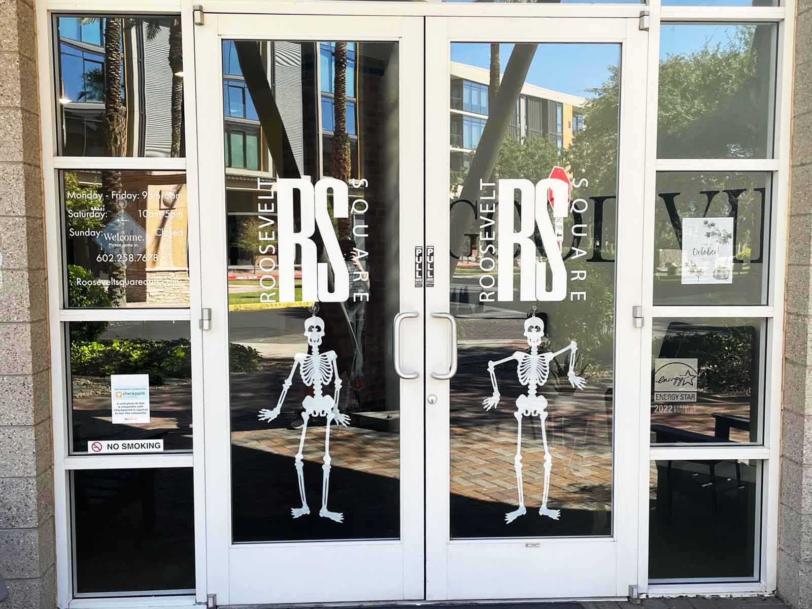 Custom Walls and Window Graphics For Roosevelt Square, Phoenix, AZ 3 window diecut decals