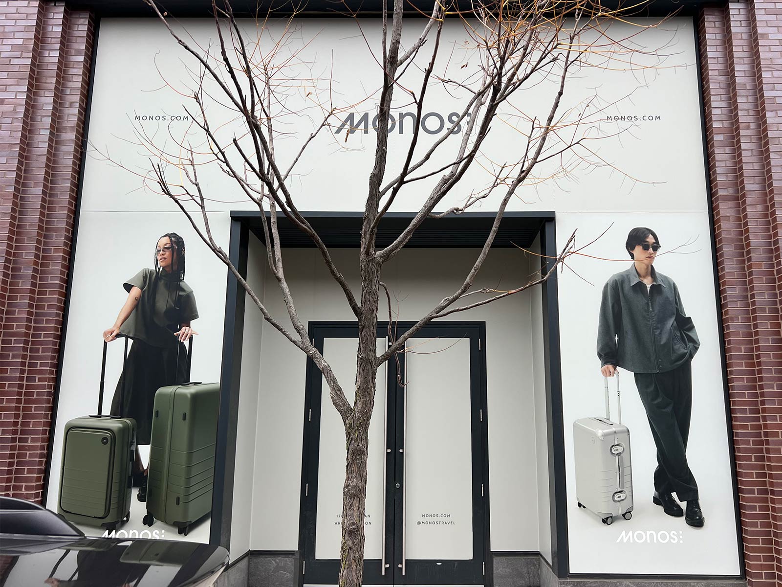 Stunning Success: Massive Vinyl Window Graphics Transform MONOS Stores Nationwide 1 window vinyl installed chicago